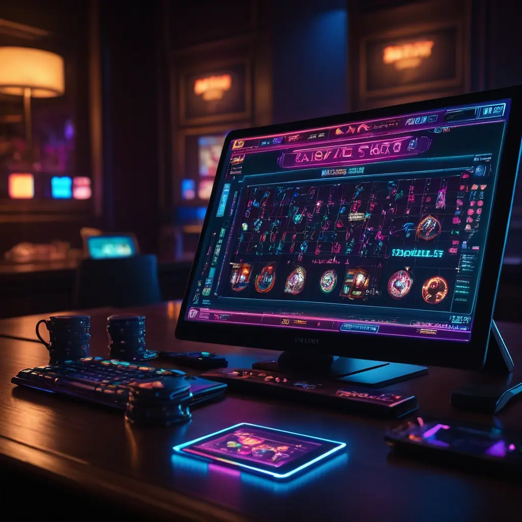 Casino dashboard showing revenue analytics and player metrics